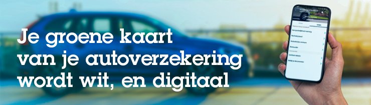 Groene kaart voortaan wit en digitaal
